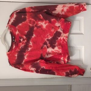 Steve Madden Crop tie-dye sweatshirt